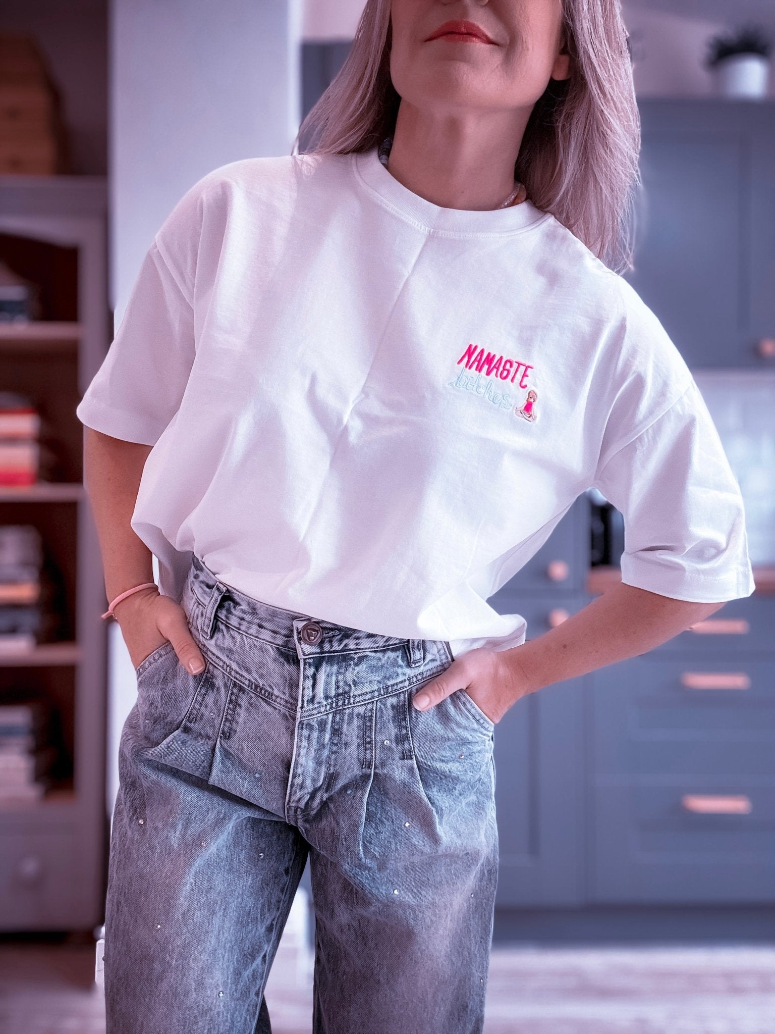 The Rebel T-Shirt | Namaste Bitches - Bombaby