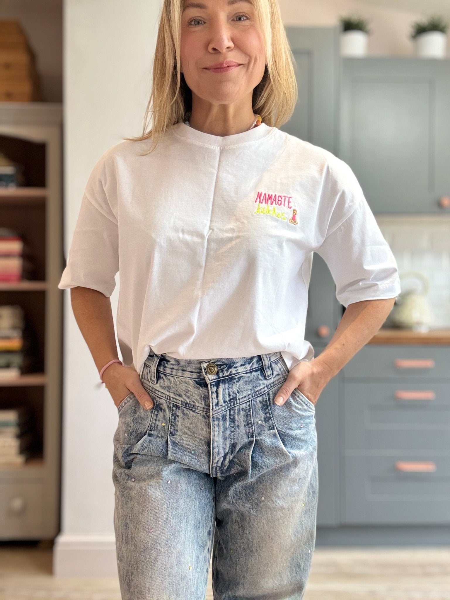 The Rebel T-Shirt | Namaste Bitches - Bombaby