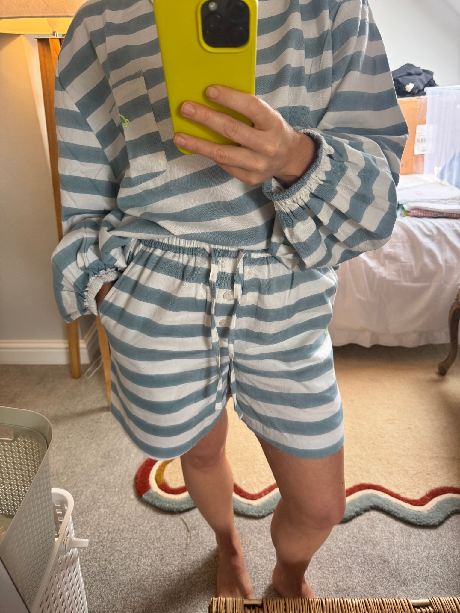 The Rugby Shorts | Mykonos Blue - Bombaby