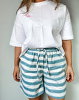 The Rugby Shorts | Mykonos Blue - Bombaby