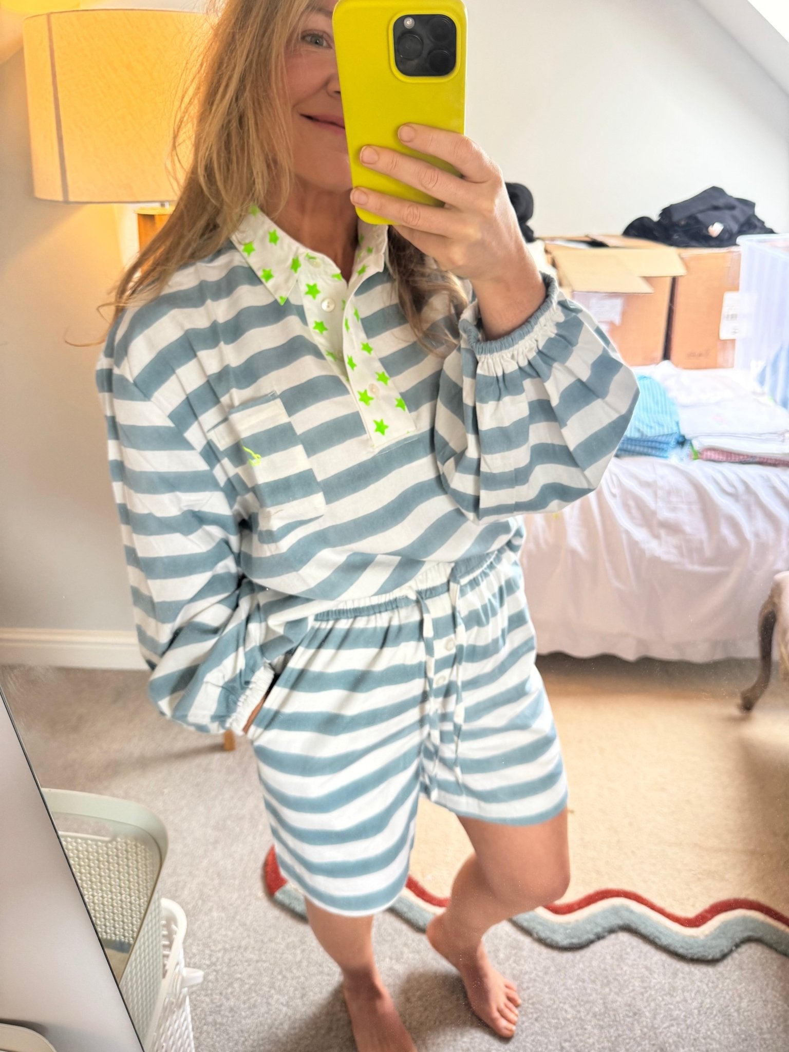 The Rugby Shorts | Mykonos Blue - Bombaby