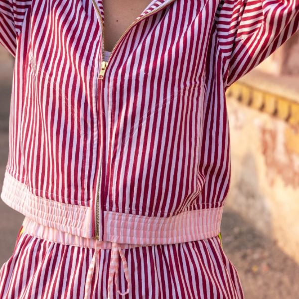 Twill Full - Zip Jacket | Merlot PRE - ORDER - Bombaby