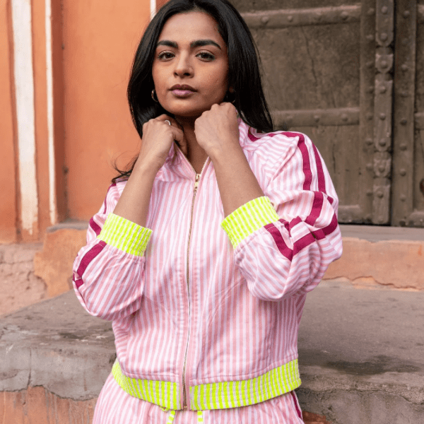 Twill Full - Zip Jacket | Rose PRE - ORDER - Bombaby