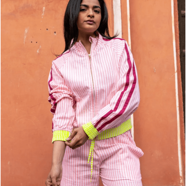 Twill Full - Zip Jacket | Rose PRE - ORDER - Bombaby