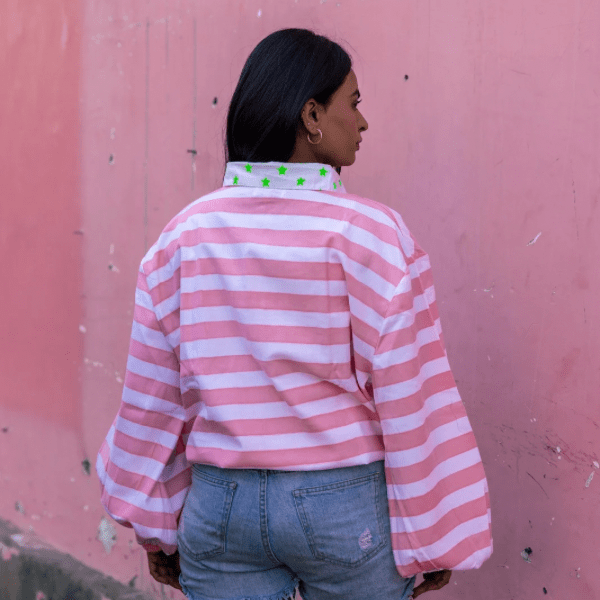 Twill Rugby Blouse | Rose PRE - ORDER - Bombaby