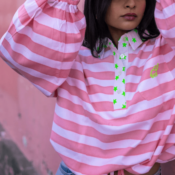 Twill Rugby Blouse | Rose PRE - ORDER - Bombaby