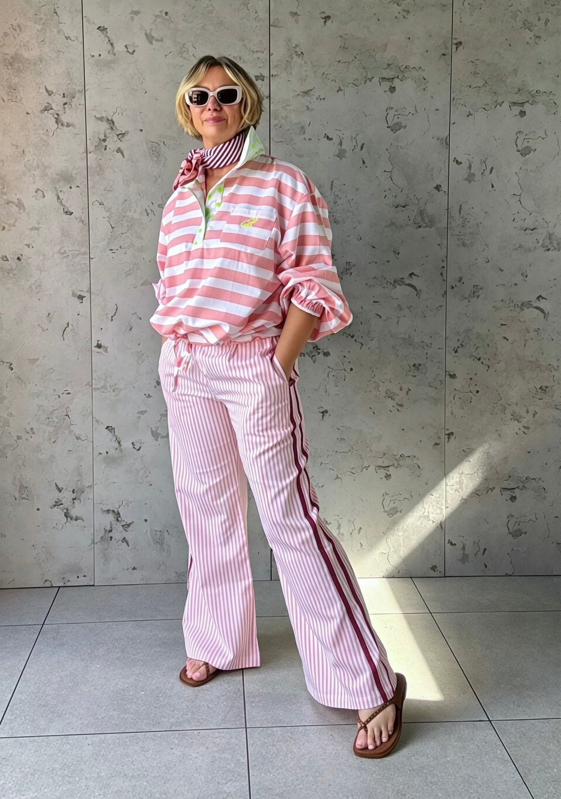 Twill Rugby Blouse | Rose - Bombaby