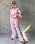 Twill Rugby Blouse | Rose - Bombaby