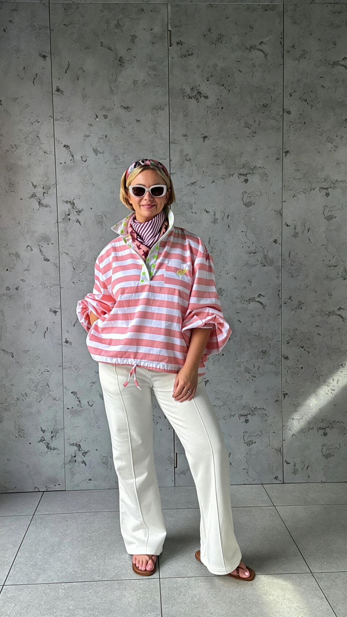 Twill Rugby Blouse | Rose - Bombaby