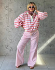 Twill Rugby Blouse | Rose - Bombaby