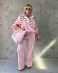 Twill Rugby Blouse | Rose - Bombaby