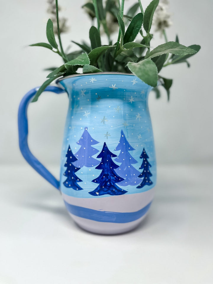 Christmas Enamel Jug | Winter Wonderland - Bombaby