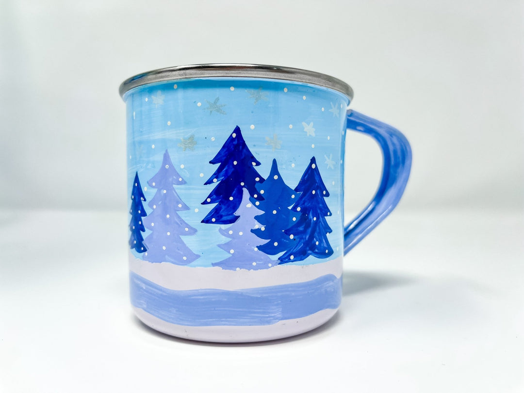 Christmas Enamel Mug | Winter Wonderland - Bombaby