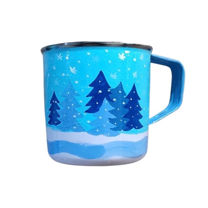 Christmas Enamel Mug | Winter Wonderland - Bombaby