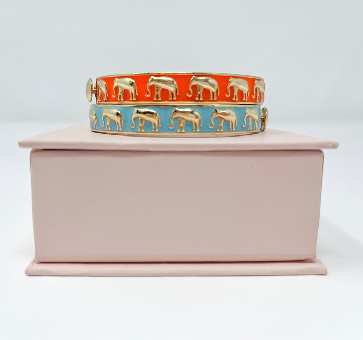 Enamel Bracelet | Hathi Elephant - Bombaby