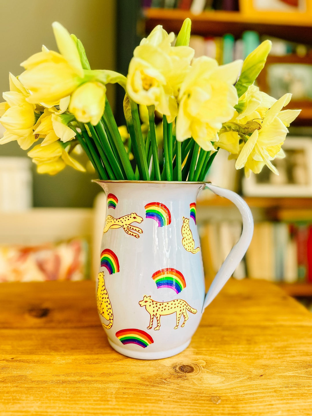 Enamel Jug | Leopard & Rainbows 🌈 - Bombaby