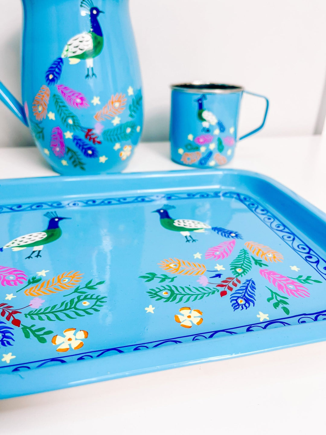 Enamel Tray | Magical Peacock - Bombaby