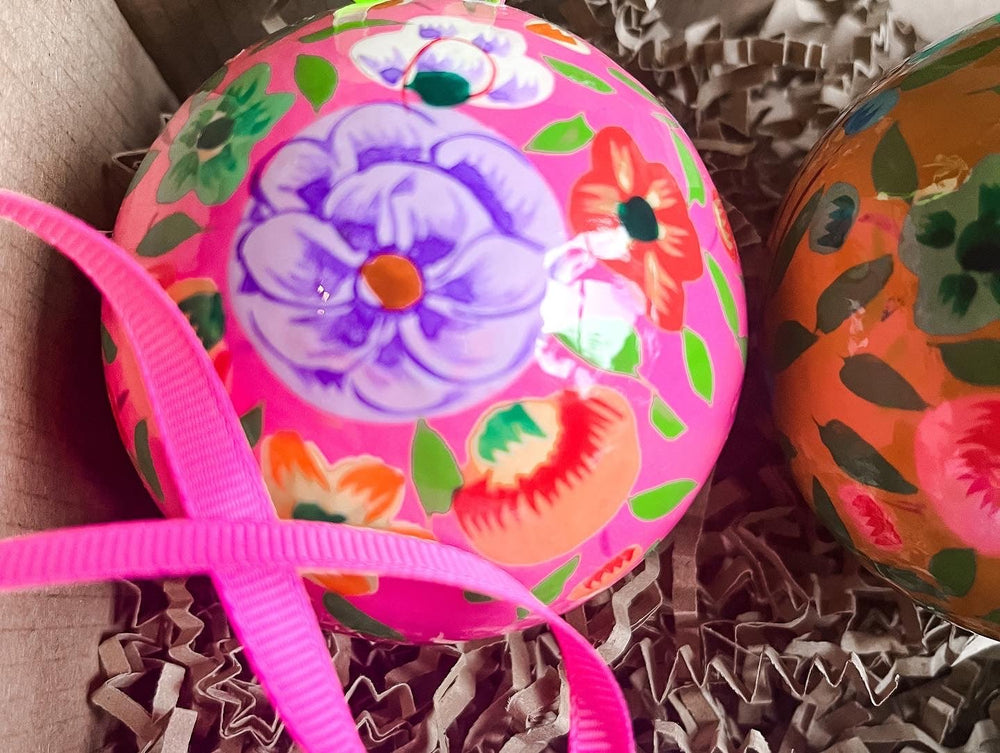 Hand-painted Christmas Bauble Set - Bombaby