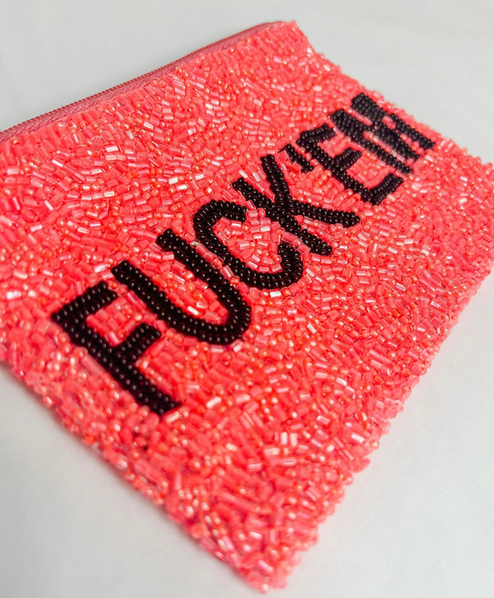 Handmade Beaded Purse | FUCK'EM - Bombaby