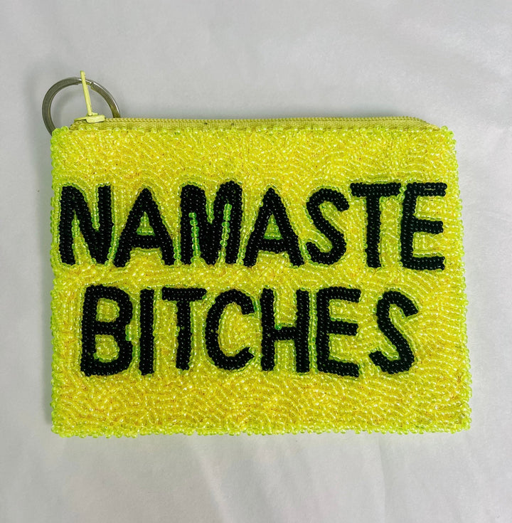 Handmade Beaded Purse | Namaste Bitches - Bombaby