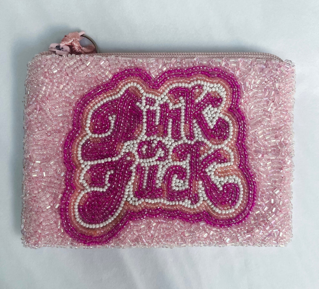 Handmade Beaded Purse | Pink as Fuck - Bombaby