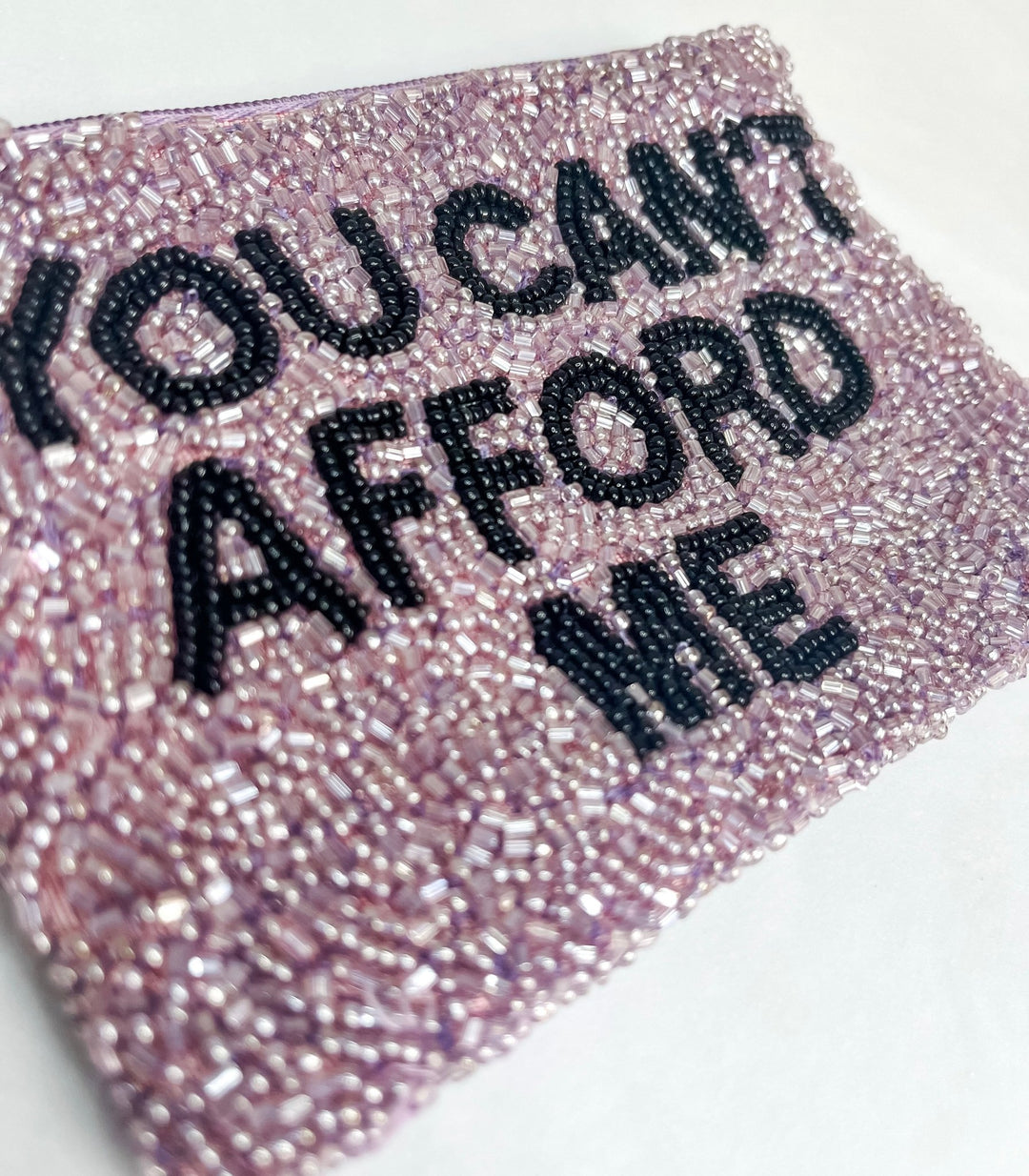 Handmade Beaded Purse | You Can't Afford Me - Bombaby