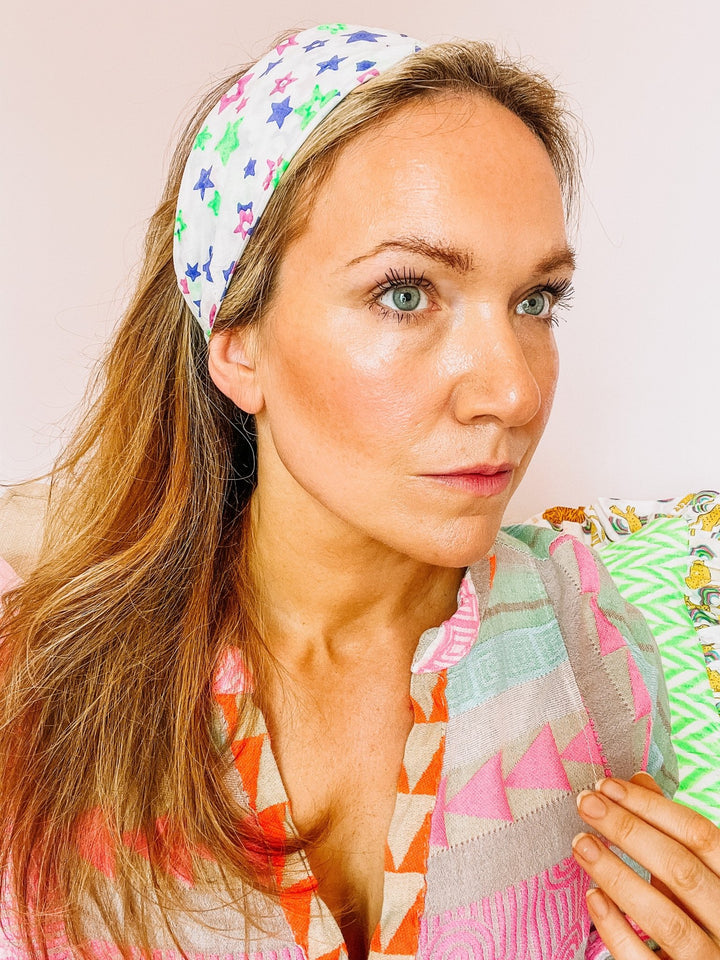 Handmade Block Print Headband | Bandana - Bombaby