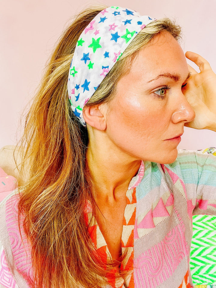 Handmade Block Print Headband | Bandana - Bombaby