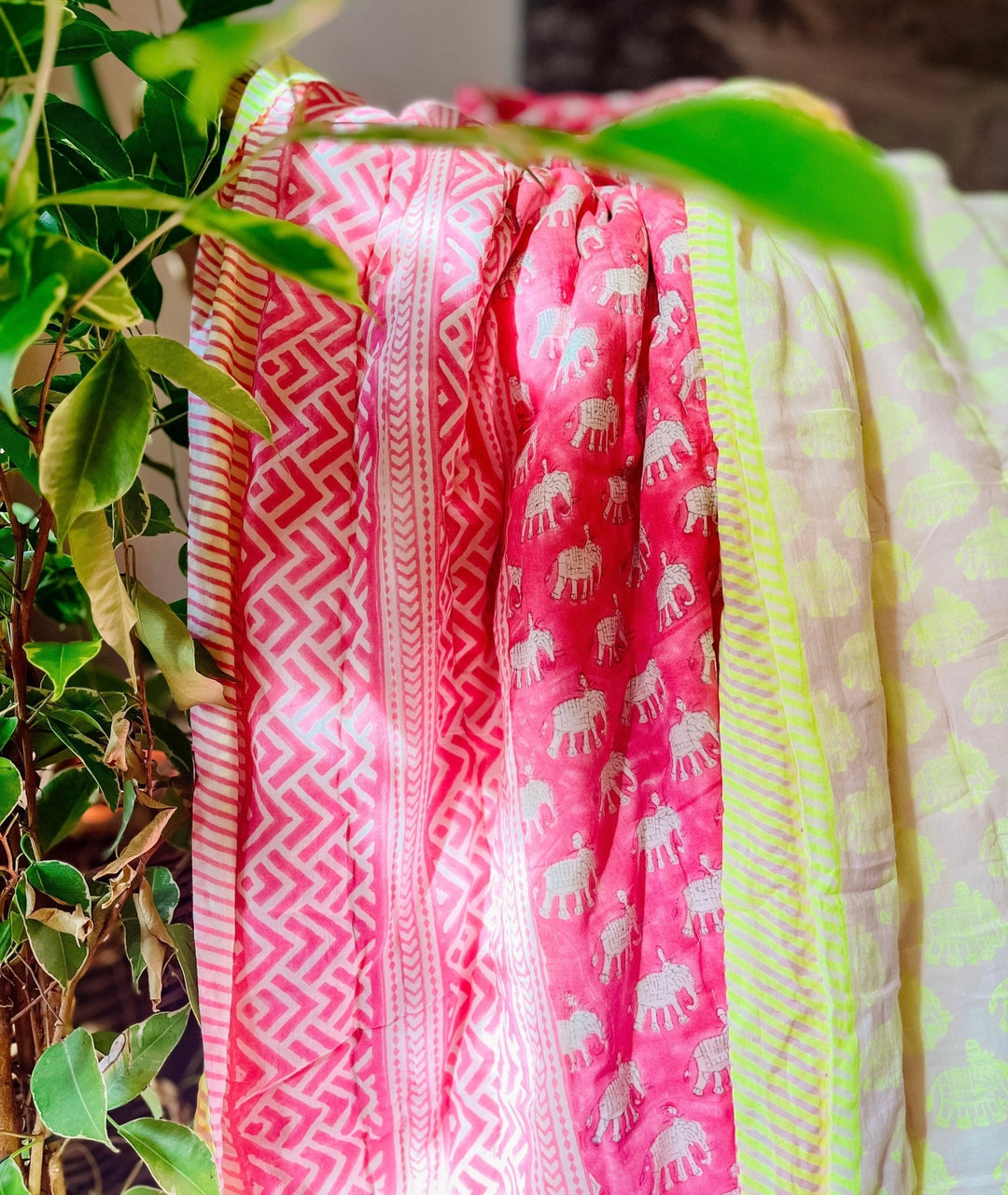 Handmade Pink & Neon Heirloom Quilt | Ltd Edition - Bombaby