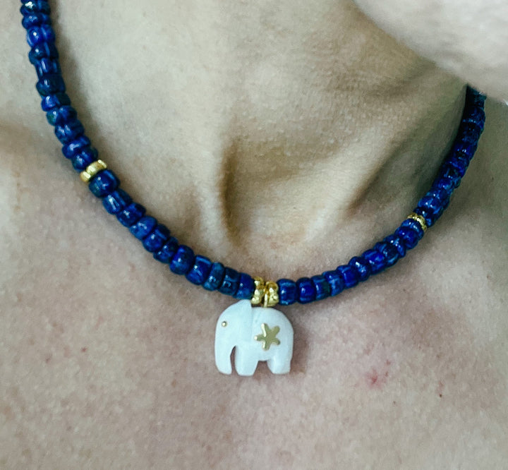 Hathi | Lapis Lazuli Necklace - Bombaby