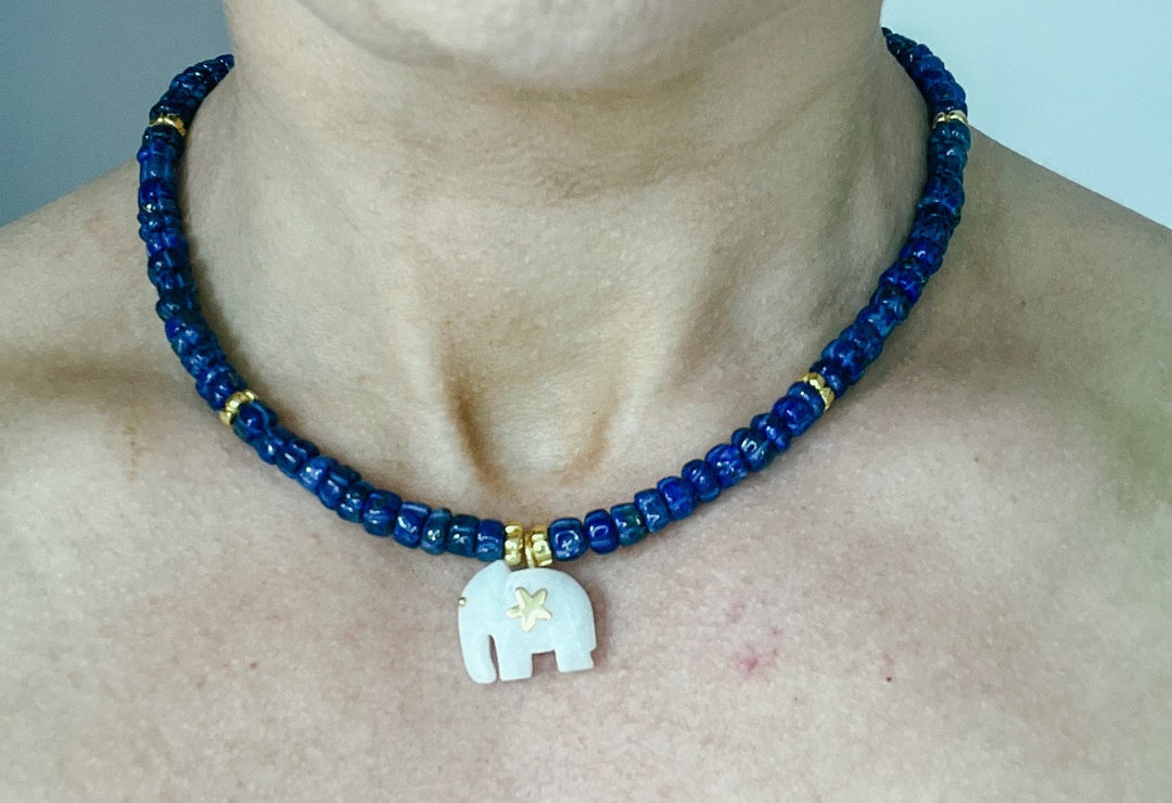 Hathi | Lapis Lazuli Necklace - Bombaby