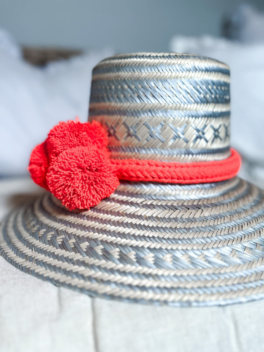 The Dahlia | Handmade Wayuu Pompom Hat - Bombaby